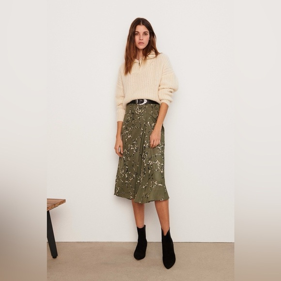 ba&sh MOPERA Front Draped Abstract Midi Skirt - Picture 11 of 11